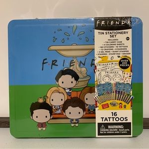 FRIENDS Tin Stationery Set-New Sealed Tin